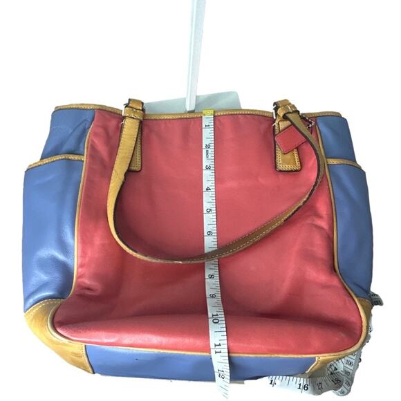 COACH Color Block Shoulder Tote Bag - Picture 13 of 13